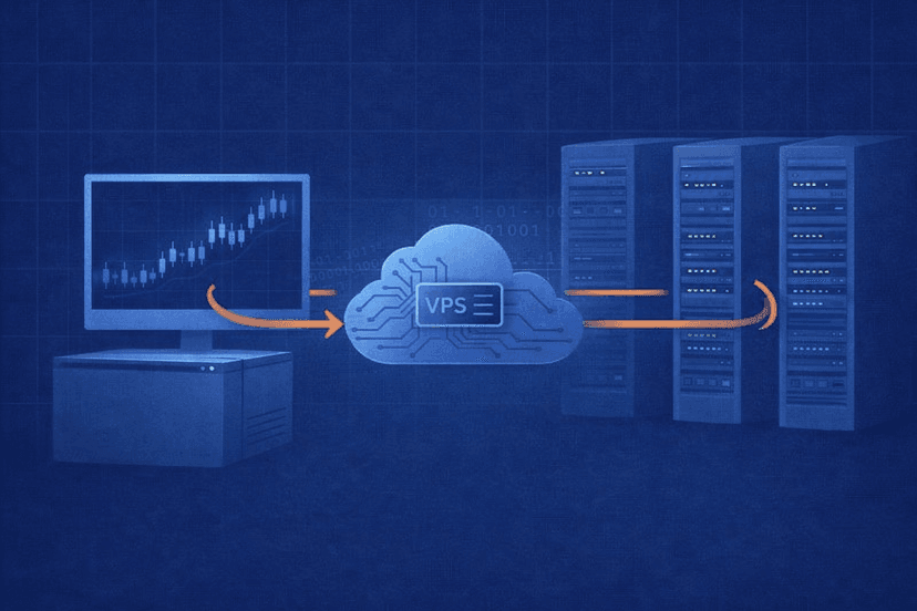 Low-latency forex VPS improving execution on raw-spread accounts