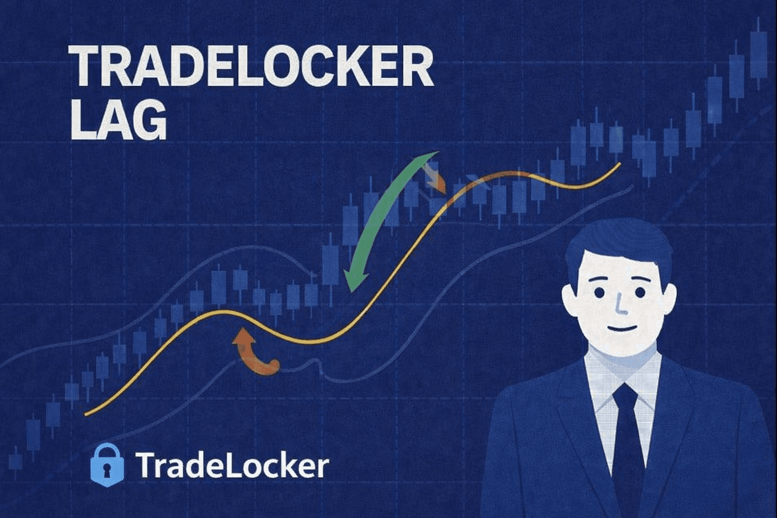 TradeLocker lag diagnosis and VPS network path illustration