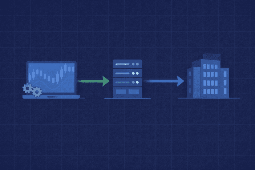 EA to VPS to prop firm server workflow for automated trading