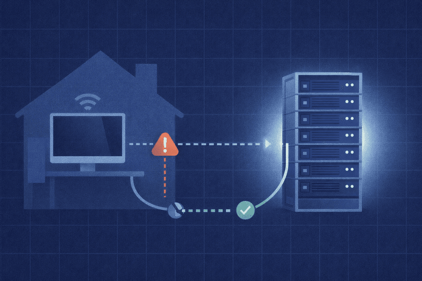 Home PC disconnects versus an always-on trading environment