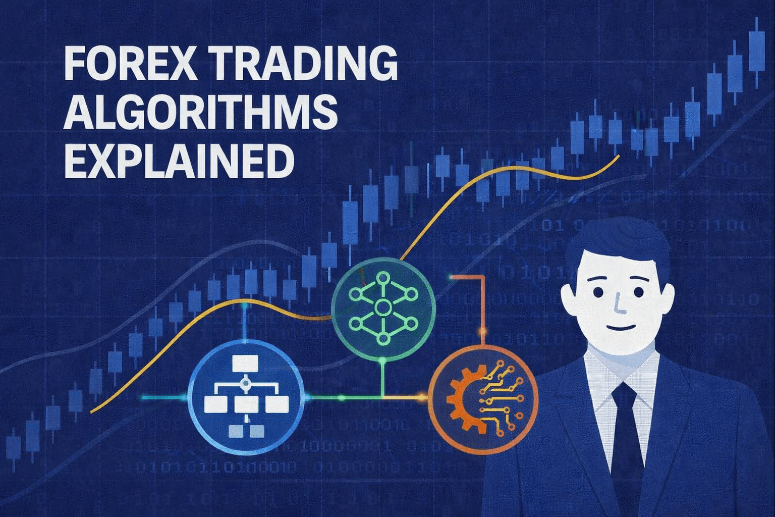 Forex trading algorithms explained with automated FX chart and algorithm flow