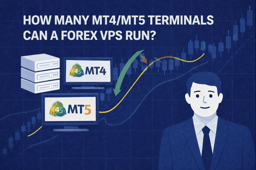 How many MT4/MT5 terminals can a forex VPS run capacity illustration