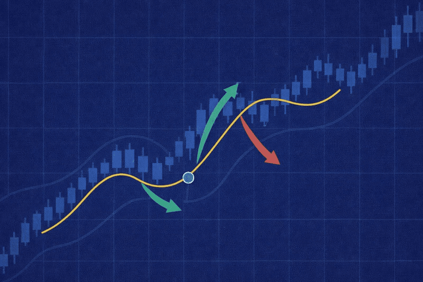 Long and short stochastic pullback entry sequence with confirmation