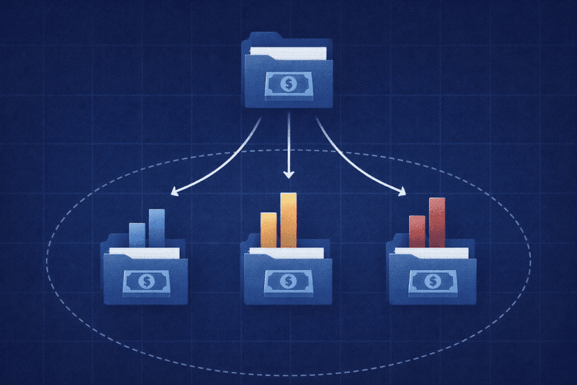 MAM allocation engine distributing trades to separate client accounts