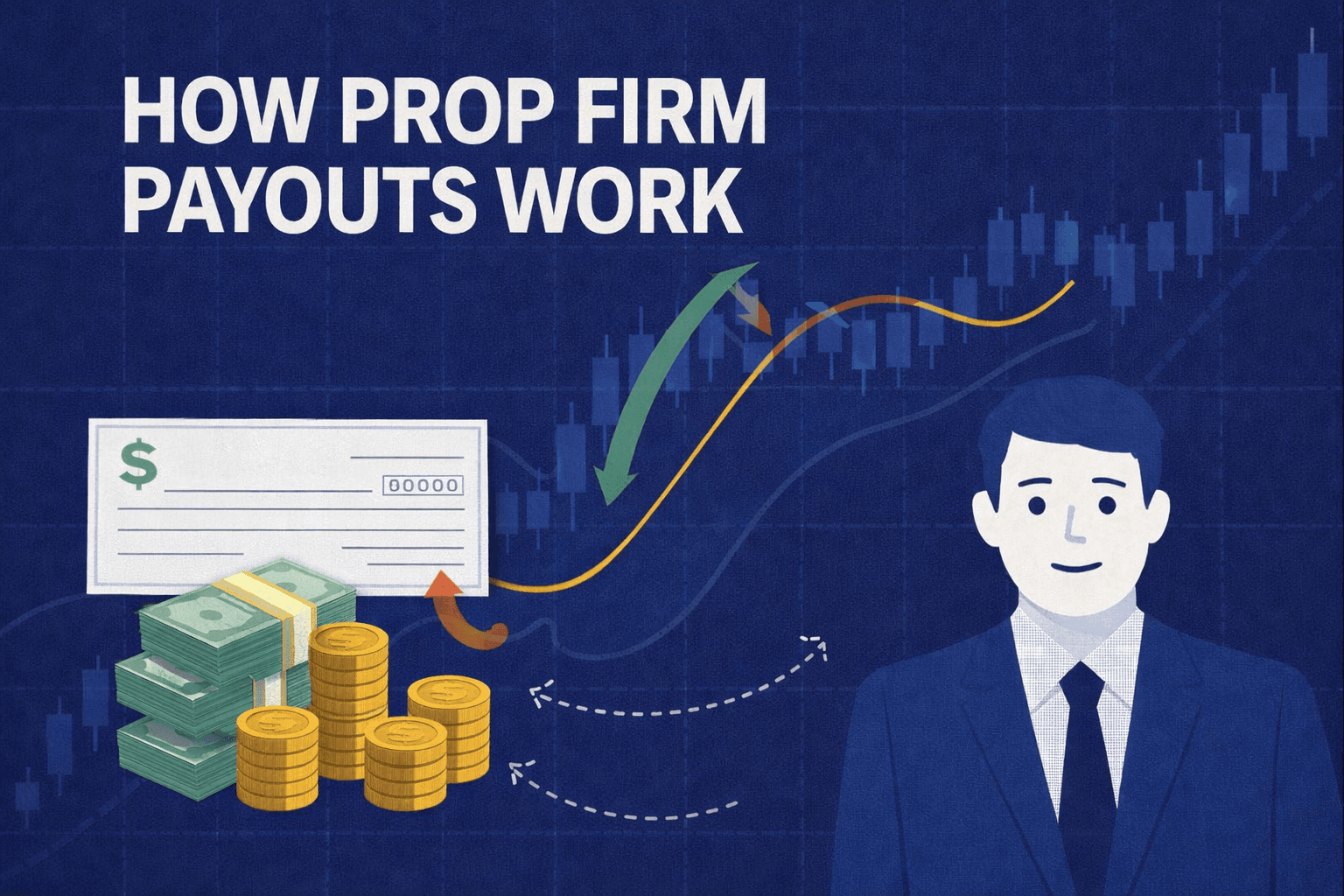 Prop firm payouts explained: profit splits, payout cycles and withdrawal methods